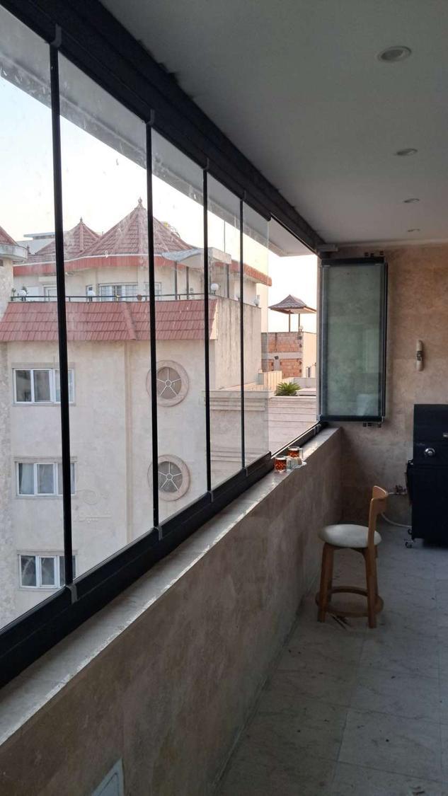 شیشه تاشو،بالکن شیشه ای