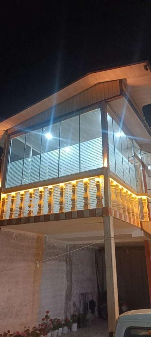 شیشه تاشو،بالکن شیشه ای