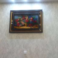 تابلو فرش گل