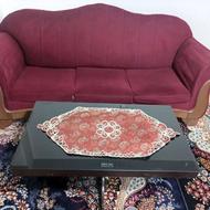 مبل 7 نفره رنگ زرشکی