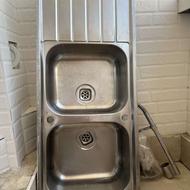 سینک ظرفشویی ترک به همراه شیر قهرمان