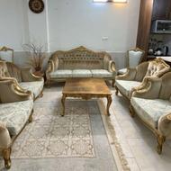 مبل 9 نفره استیل با چوب راش