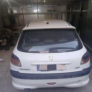 پژو 206 تیپ 5 بدون رنگ و شاسی سالم سالم