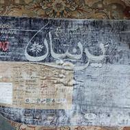 فروش یک جفت فرش ماشینی کرم رنگ 12متری