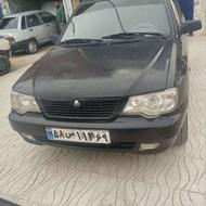 پراید مشکی مدل 87 فقط قسمت گلگیر عقب رنگ دارد