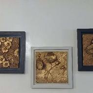 سه عدد تابلو طرح برجسته
