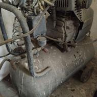 کمپرسور 50 لیتری باشیلنگ تلفنی 10 متری سالم