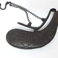 باروت دان قجری برنجی جنس انتیک و نوستالژیک