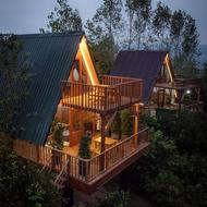 کلبه چوبی .سوئیسی.اسکاتلندی وانگلیسی درمحل