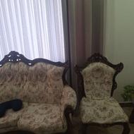 مبل استیل 9 نفره با میز وسط و دوتا عسلی