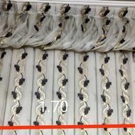 پرده حریر با چوب پرده