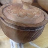 قندان چوبی طرح دار