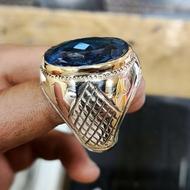 انگشتر توپاز آبی لندن (کلکسیونی)