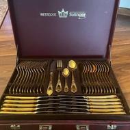 ست انتیک قاشق و چنگال طلا