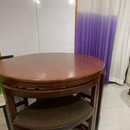 صندلی و میز چوبی ناهار خوری