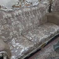 مبلمان 7 نفره با جلو مبلی ودوتا عسلی