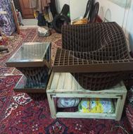 میز مشبک دو عدد کوچک و یکی بزرگ