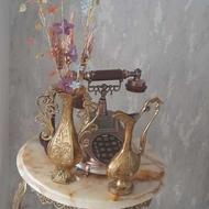 گلدان وگلاب پاش برنجی