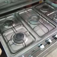 اجاق گاز پنج شعله ترو تمیز بدون عیب و ایراد