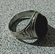 انگشتر نقره مردانه قلم کاری شده