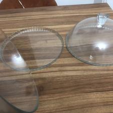 2 عدد ظرف پیرکس و کیک خوری