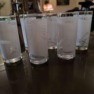 یک دست لیوان بلور