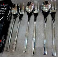 قاشق چنگال های استیل دهانه اروپایی