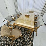 ناهار خوری 8نفره تمام چوب(راش)