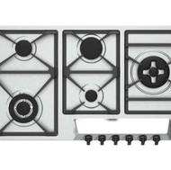 اجاق گاز رومیزی استیل 5شعله پلوپز راست بیمکث مدل MG5093