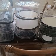 ظروف طلقی کیک کاملا سالم و تمیز