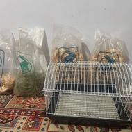 قفس همستر_پوشال_یونجه
