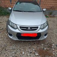 کوییک SXR پارس خودرو. رنگ نقره ای متالیک سقف مشکی.مدل 1400