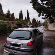 پژو 206 نقره ای