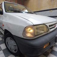 پراید سفید صبا CNG مدل 1386 بدون رنگ