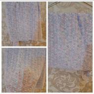 چادر عروس حریر ابریشم سفید یاسی نو،عقد،بله برون،مجلسی،نماز