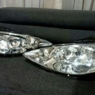 یک جفت چراغ جلو206 خیلی شفاف