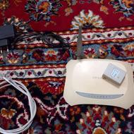 مودم تی پی لینک ( تک آنتن ) به همراه وسایل