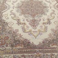 فرش700شانه گل برجسته نخ اصل اکرلیک 2عدد9متری در حد اکبنبد