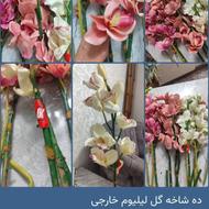 10شاخه گل لیلیوم خارجی در سه رنگ