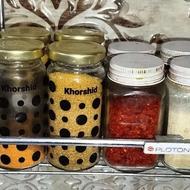 12 عدد شیشه ادویه سالم و تمیز