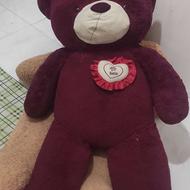 دو عدد عروسک خرسی بزرگ در حد نو