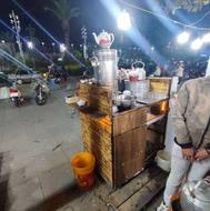 گاری چایی چوب کامل نراط چهار کلاف قوطی آهن هستش