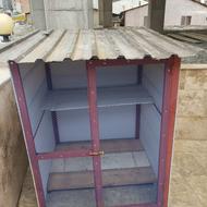 قفس پرنده باقوطی درست شده سقف حلب