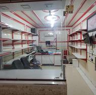 قفسه مغازه در 4 طبقه 9 متری و عمق 35سانتی