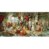 تابلو فرش دستباف ابریشم و مِرینوس-آنتیک و کلکسیونی