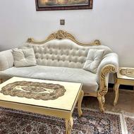 فروش مبل کلاسیک 7 نفره سالم و تمیز