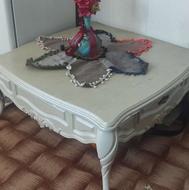 میز جلو مبلی سفید