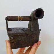 اتو زغالی برنجی قدیمی سنگین