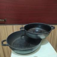 تابه چدن دسته سرامیگی سنگین وزن