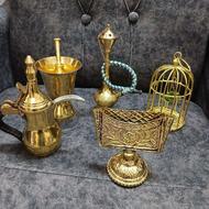 قلیان قفس دله قهوه جوش برنجی برنز ظروف آشپزخانه دکوری مجسمه